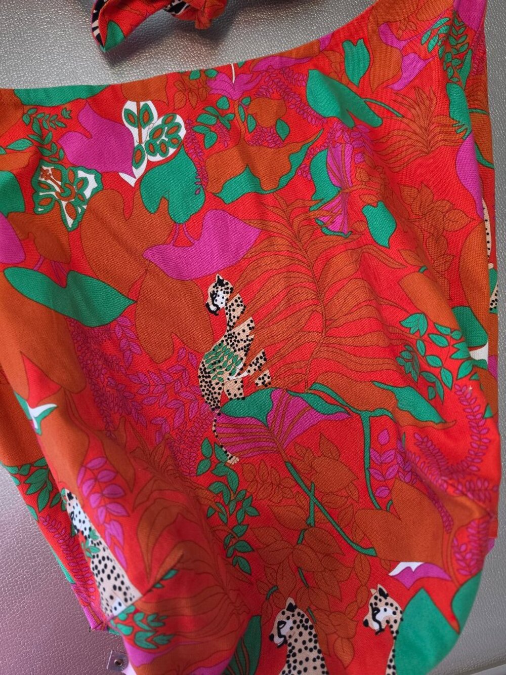 cabi Reversible Tote Bag — Jungle Leopard Print | Wild Side - Picture 5 of 14